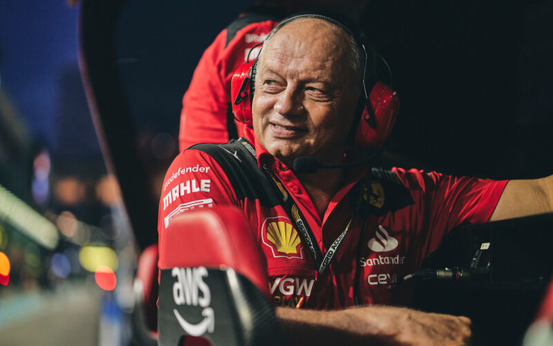 Frederic Vasseur on the pit wall