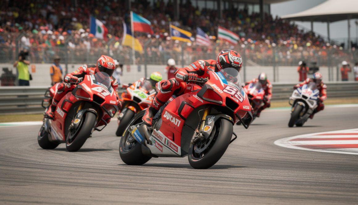 ducati demonstrates strong performance and competitiveness ahead of the thailand grand prix, aiming for top positions in the race.