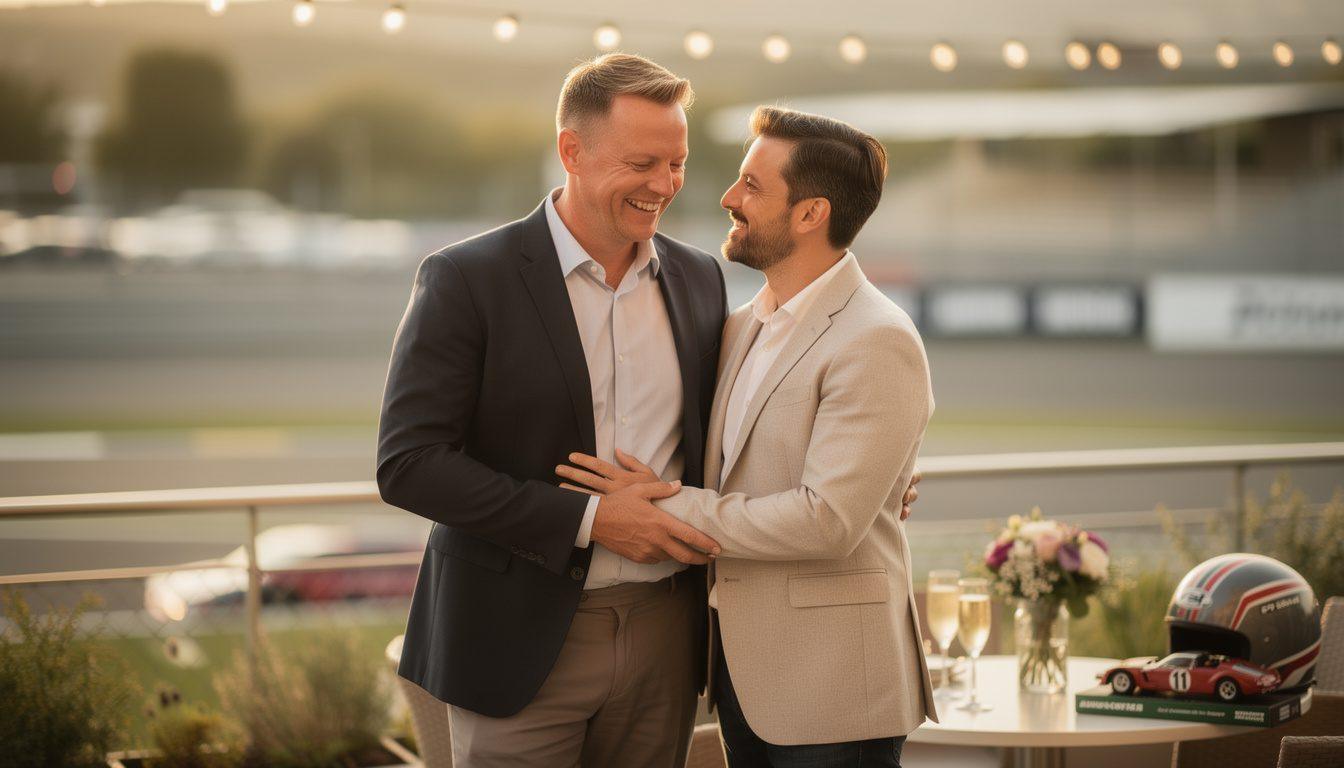 ex-formula 1 racer ralf schumacher joyfully announces his engagement to étienne bousquet-cassagne, sharing his exciting personal milestone with fans.