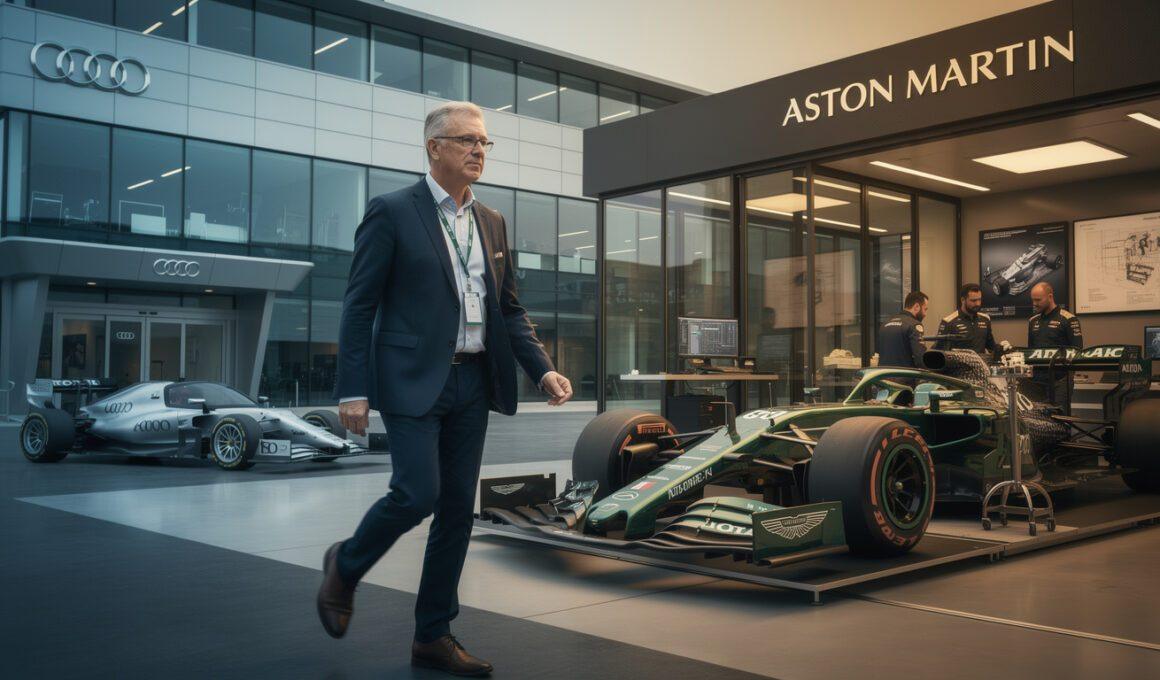 jonathan wheatley officially leaves audi to take over from adrian newey as aston martin's new lead, marking a significant leadership change in the team.
