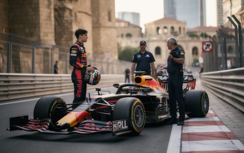 isack hadjar’s azerbaijan grand prix podium is in doubt after stewards summon him, leaving the race result uncertain.